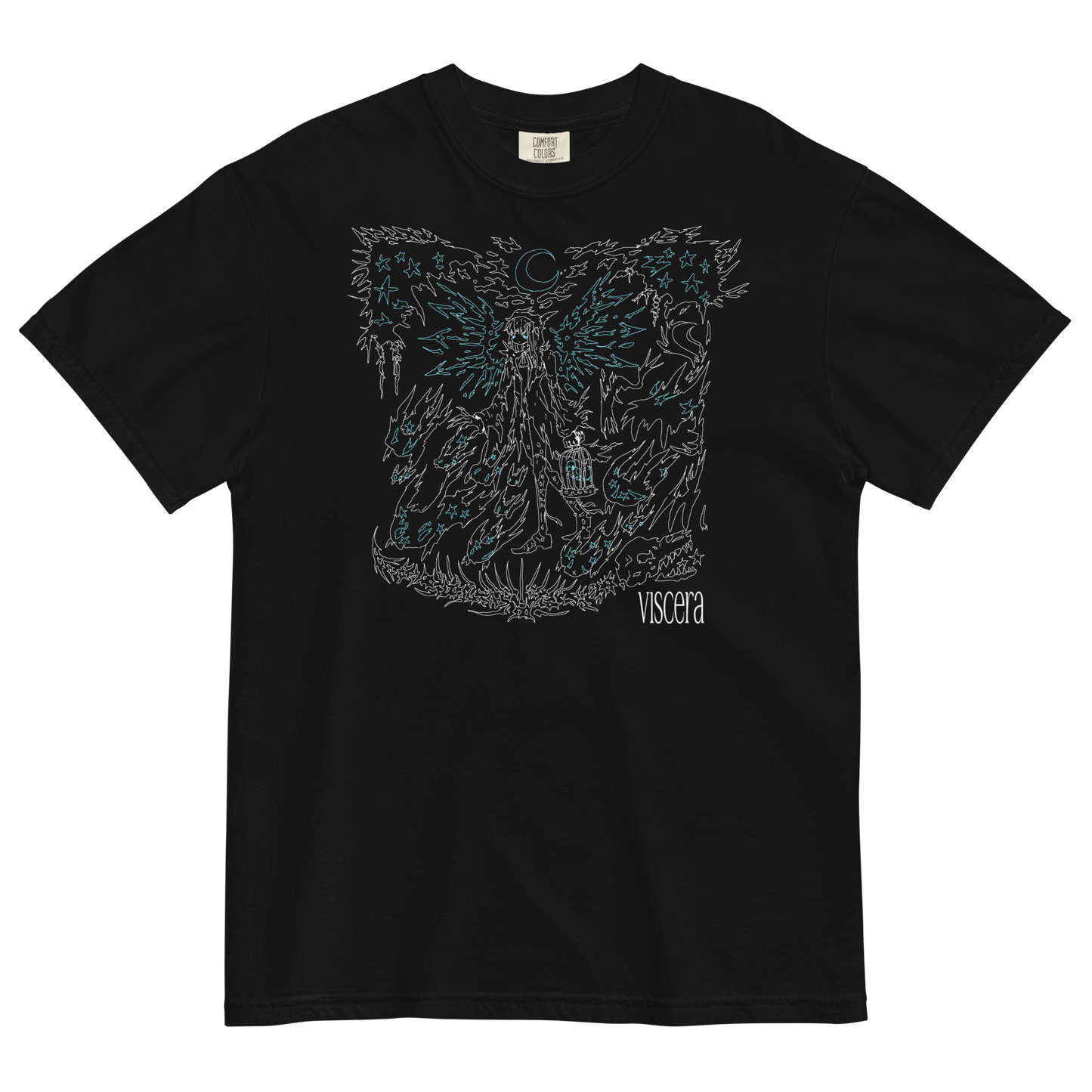 viscera line art tee shirt